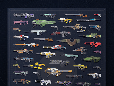 The Vault is Now Available! exotic gun exotic weapon fantasy fantasy gun fantasy weapon gun gun poster poster vector vector gun vector weapon weapon