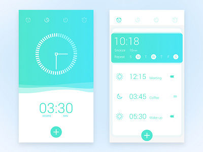 Alarm App User Interface Presentation alarm application alarm ui app ui uiux user interface user interface presentation