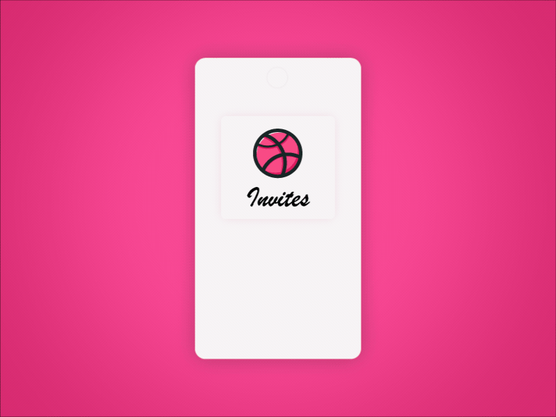 Two Dribbble Invite 2 animation dribbble gif hello dribbble invitation invite invites mobile shots two ui