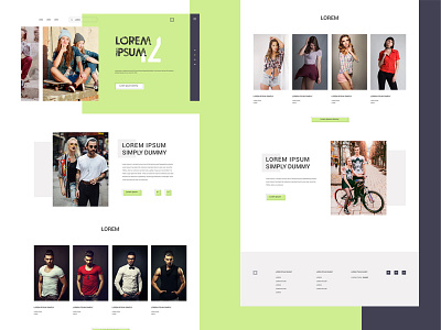 Fashion Website Design UI Free Template