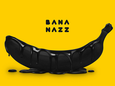 BananazZ Studio banana bananazz black creative design logo logotype web design yellow