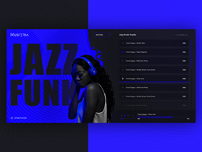 Online Music Portal, concept design