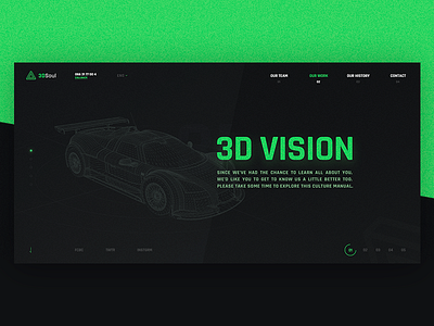 Site Design for 3D company 3d agency aquamarine black dark design site ui ux
