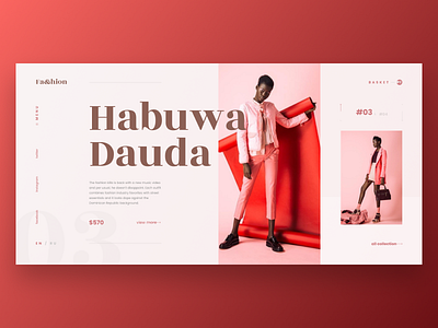 Fashion internet magazine dauda design fashion grid hauwa magazine pink red ui ux