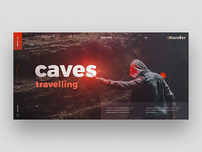 Caves Travelling black caves dark design site travel ui ux web design web site