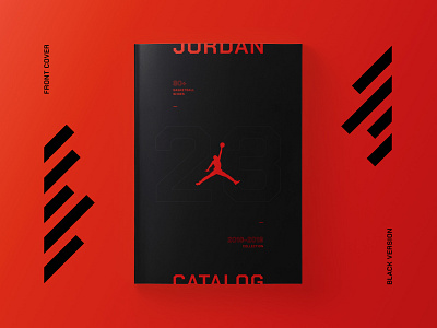 Jordan Catalog catalog catalog design dark graphic design graphic design brand grid jordan magazine red shoes typography