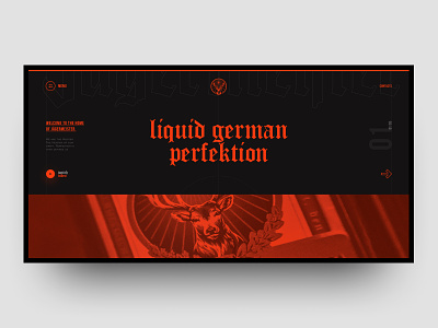 Jagermeister Concept page black design grid jager jagermeister layout orange site typograpgy ui ux web design