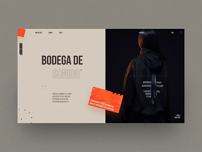 Bodega De Sonido animation design desktop fashion grid interaction site ui ux web design website