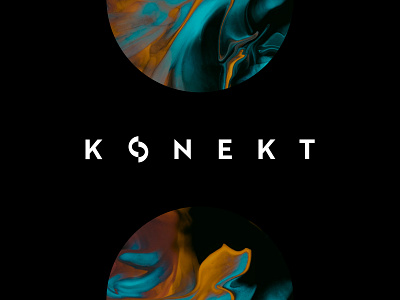 KONEKT branding connect konekt logo logotype music techno ui