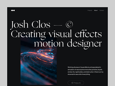 Josh Clos - site design graphic design typography ui vector web