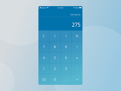 Calculator calculator dailyui sketch ui