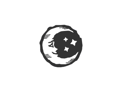 Moon animation minimalism monochrome moon symbol