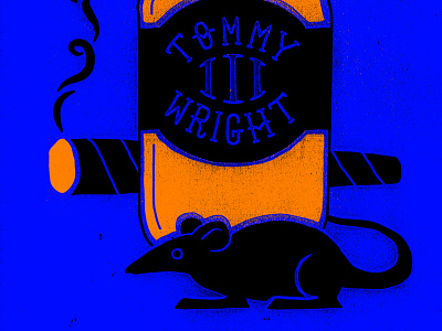 Tommy Wright III Poster blunt iii rao rap rat ratchet scan tommy two color whiskey wright xerox