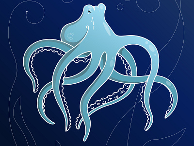 octopus blue darkblue ocean octopus sea seaworld