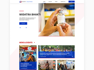 Widatra Bhakti Landing Page design redesign ui