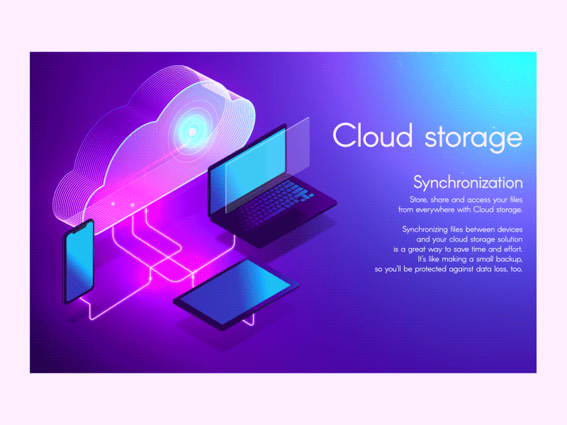 Cloud Storage By Jeremy On Dribbble