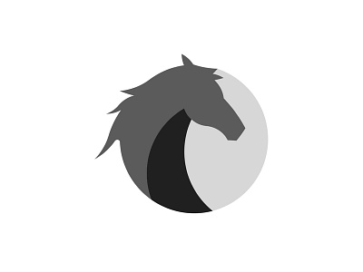 Horse circle horse icon illustration logo