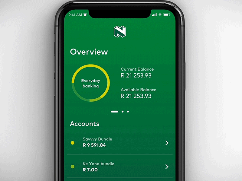 Account Details app banking dashboard