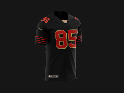 49ers jersey black