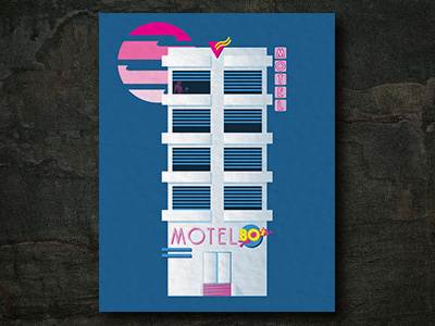 Motel80s concept art illustration illustrator vector art