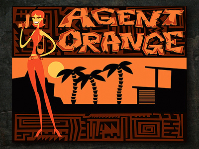 Agent Orange illustrator personal work vector