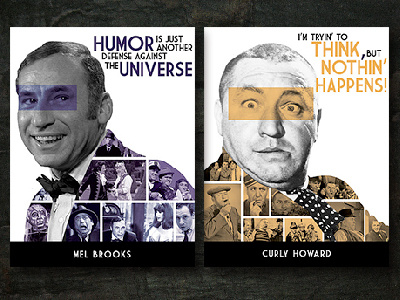 Quotes of Comedy comedians photomanipulation photoshop poster design