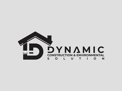 Dynamic Construction & Environmental Solution Logo logo real estate brand