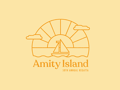 Amity Island design illustration typography