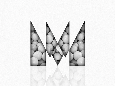 'M' alphabet design dropcap illustration lettering thunderdome typography