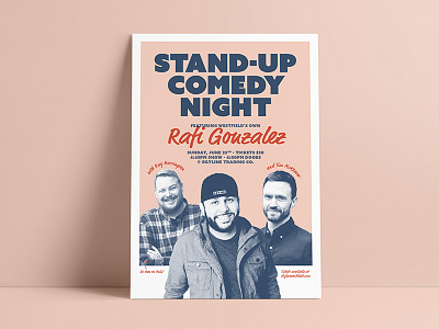 Stand-Up Comedy Night Poster comedy design event poster poster design promotional