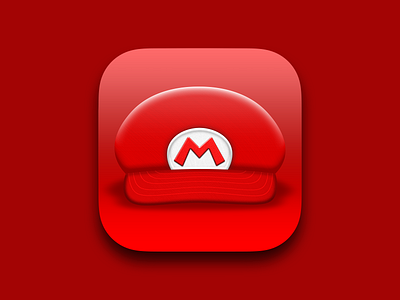 Mario App Icon icon icon design mario nintendo photoshop snes