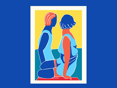 The Lovers color design illustration posca