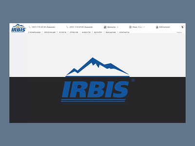 Irbis Ukraine animation branding logo ui web web design