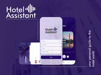 Hotel Assistant animation branding design logo ui ux