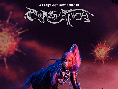 Chromatica - Lady gaga (Corona version - Coronatica) chromatica corona covid19 design gaga lady gaga typography