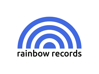 Rainbow Records Logo Concept
