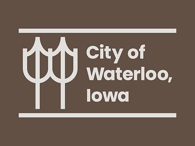 Concept logo for the City of Waterloo, Iowa