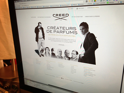 Creed ecommerce eshop fireworks fragance homepage perfume rubbik