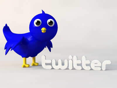 3D Twitter Bird twitter