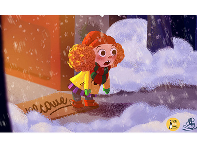 The Christmas Adventure of Zhana Pompon character design childrens illustration design illustration picturebook visual development