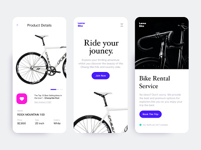 Bike Shop and Rental Service Mobile Website Design