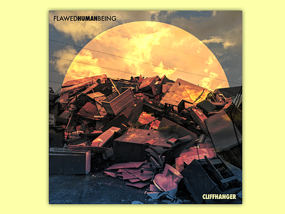 'Cliffhanger' Album Cover album album art album cover branding cover art design ep flawed human being graphic design