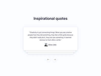 Inspirational Quotes card comment design quote ui ux web what our customers say