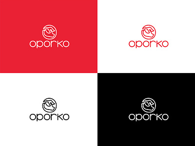 Oporko - Monocolor versions bbq brand branding design graphic graphicleo grill hot dog illustration logo logotipo sausage typography venezuela wiener