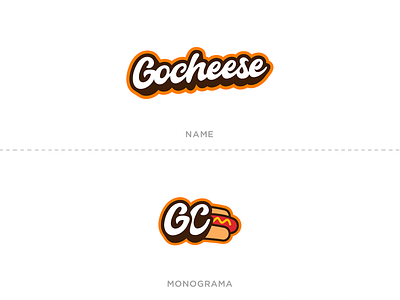 Logo Variations Gocheese Hot Dog branding design graphic graphicleo hot dog hot dog logo illustration logo logotipo typography