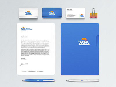 Branding Applications of 7AM branding design graphic graphicleo illustration logo logotipo