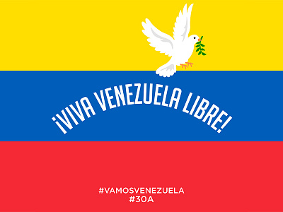 Viva Venezuela Libre design graphic graphicleo icon illustration typography vector venezuela