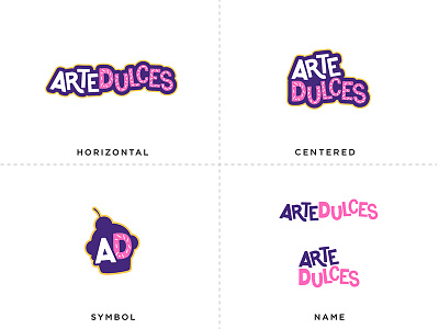 ArteDulces Logo variations