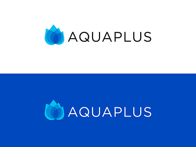 AquaPlus Horizontal Version and Color variations branding design graphic graphicleo illustration logo logotipo typography venezuela