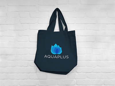 AquaPlus Eco-friendly Bag brand branding design graphic graphicleo illustration logo logotipo typography venezuela